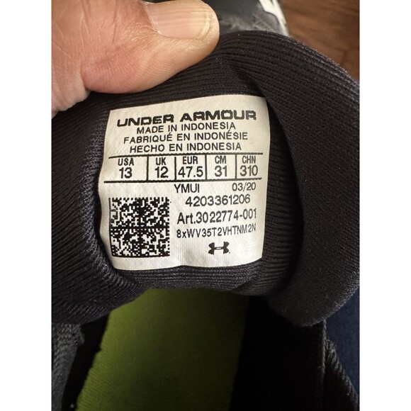 Under Armour Spotlight Select Mid MC Football Cleats Black 3022774-001 Men Sz13 - Picture 5 of 5